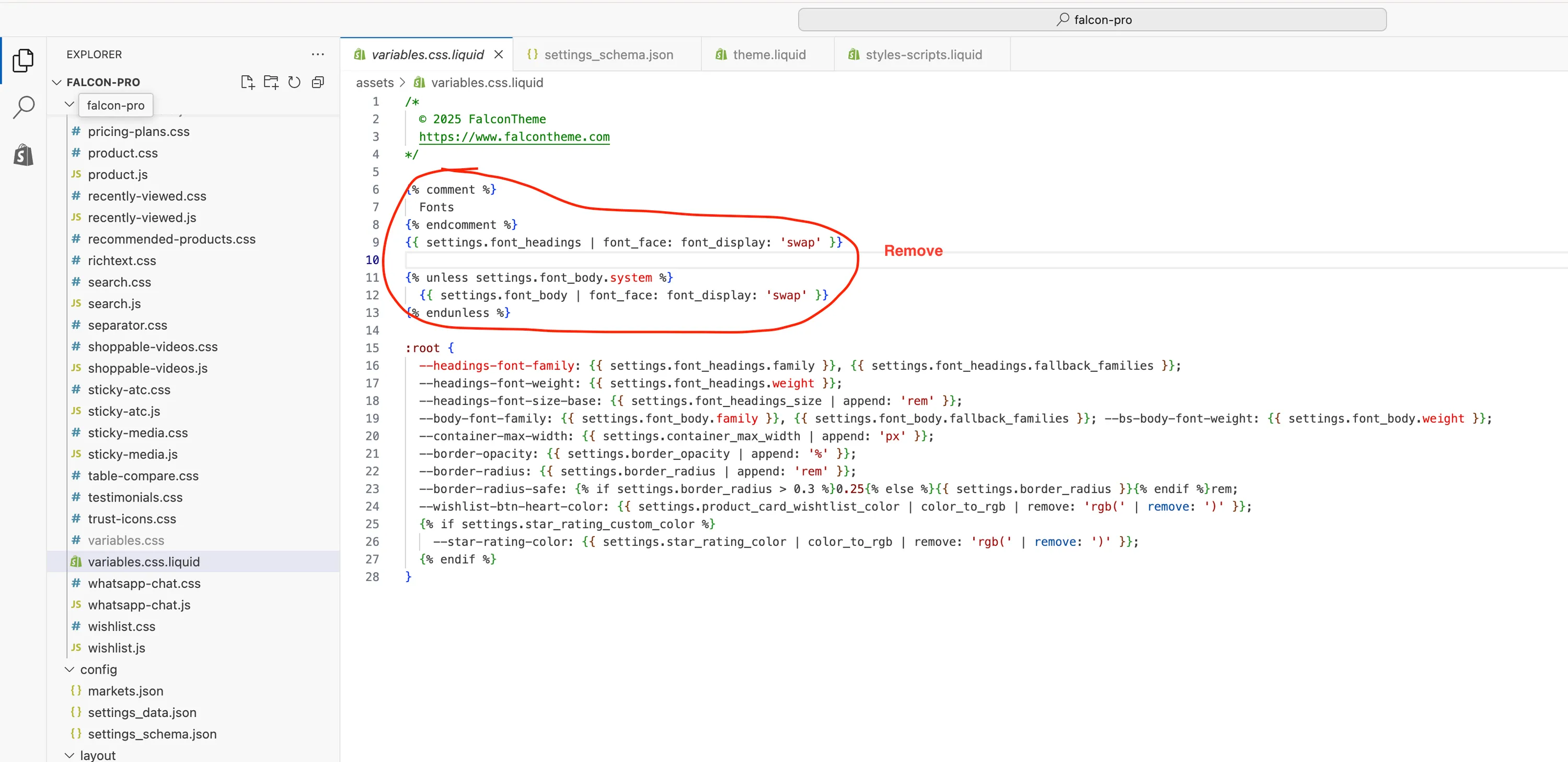Clear CSS variables