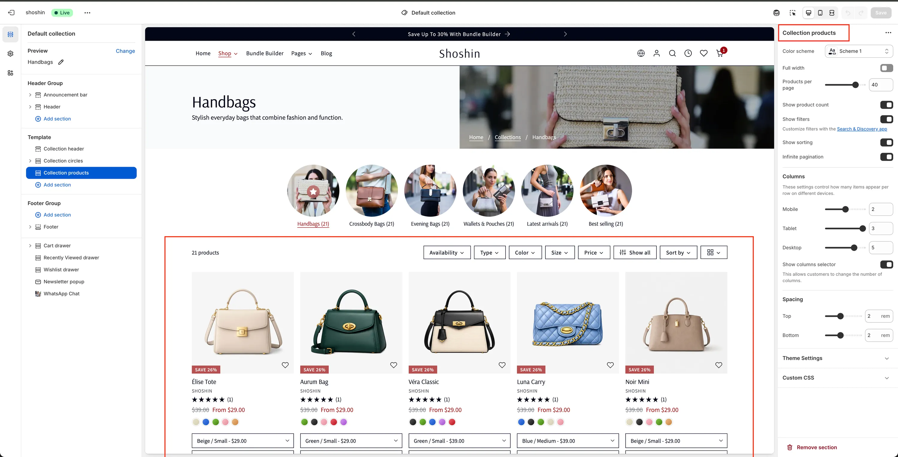 Collection products